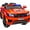 Red, variant on Outfunny Electric Police Car for Kids, 24 Volt Kids Ride on Toys w/ 400W Motors, Megaphone, Remote, Bluetooth - White