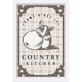 thumbnail image 1 of Country Kitchen - Mouse on Plaid - Lantern Press Artwork (16x24 Giclee Art Print, Gallery Framed, White Wood), 1 of 1
