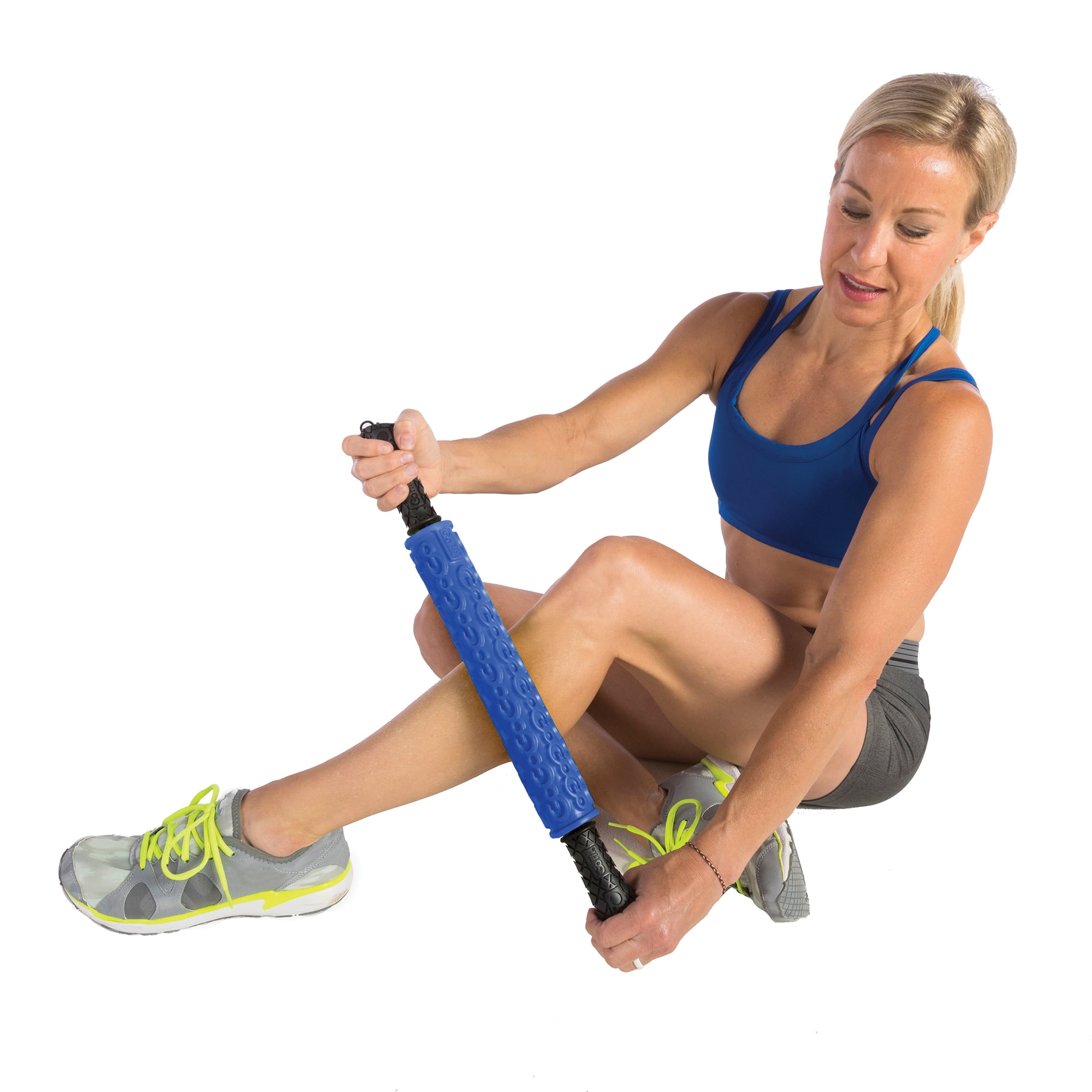 GoFit 20.5-inch Massage Bar XL Plus for Muscle Recovery with Deep Tissue Rollers
