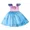 blue, variant on A-Waroom 1PCS 18 inch Doll Dress Shell Embroidery Bling Bling Sequin Princess Dress Doll Accessories Wedding Dress Party Dress for 18 inch Doll