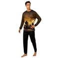 thumbnail image 2 of Matching Halloween PJs Set for Family, 2 Piece Long Sleeve Top and Pants Lounge Sleepwear Nightwear for Family Gathering, 2 of 5
