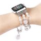 thumbnail image 5 of Banda compatible con Apple Watch 38-40 mm / 42-44 mm, reemplazo de pulsera de ágata hecha a mano elástica para mujeres y niñas para Apple Watch Series / 4/3/ 2/1 MFZFUKR 2033277-4, 5 of 9