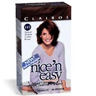 Clairol Nice N Easy, Permanent Hair Color, Natural Medium Golden Brown #117 - Kit