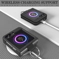 thumbnail image 4 of for Samsung Galaxy Z Flip 5 Case with Ring, Shockproof Thin Slim PC Protective Phone Case for Galaxy Z Flip 5G, Black, 4 of 8