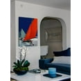 thumbnail image 3 of "Red Sail" Painting Print on Wrapped Canvas, 3 of 7