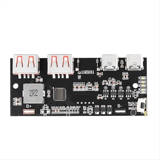 Módulo de Alimentación Móvil de Carga Rápida de 22,5 W con Protocolo Completo QC4.0, Tipo C, USB, Circuito de Banco de Energía Móvil, Placa Base de Bricolaje B