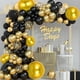 thumbnail image 3 of 16 globos redondos gigantes dorados en 4D de 10 a 22 pulgadas, 16 unidades, de TONIFUL, 3 of 7