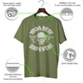 thumbnail image 3 of Men's Star Wars Father's Day Yoda Best Dad Ever Graphic Tee Military Green Small, 3 of 9
