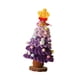 thumbnail image 2 of de Navidad artificial de ganchillo morado, mini adorno para regalo, de Navidad pequeño para centro de mesa, escritorio festivo, hogar, 2 of 8