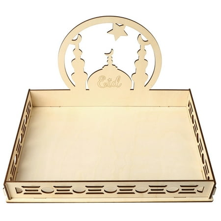 

Wooden Tray Eid Plates Durable Long Lasting Comfortable Best Gift For Children Adult JM001