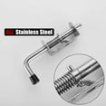 thumbnail image 4 of 20Pcs 5 Inch Stainless Steel Spring Loaded Latch Pin Barrel Bolt 2mm Thickened Door Lock Brushed, 4 of 5