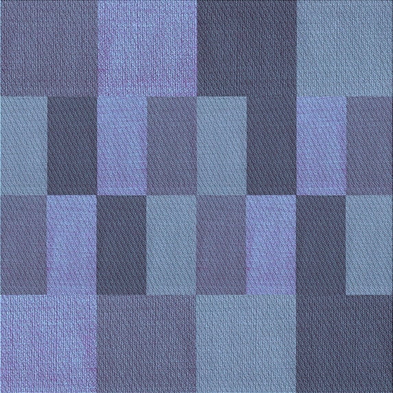 Ahgly Company Machine Washable Indoor Square Transitional Deep Periwinkle Purple Area Rugs, 5' Square