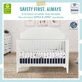 thumbnail image 2 of Dream On Me Milton 5 in 1 Convertible Crib made with Sustainable New Zealand Pinewood, White, 2 of 16