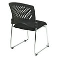Office Star FreeFlex Guest Reception Waiting Room Chair, Chrome, Set of