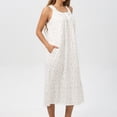 thumbnail image 4 of Jgppe Robe de Nuit de Pyjama Confortable pour Femmes Imprimé Floral Sans Manches Ample Longue, 4 of 5