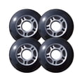 thumbnail image 1 of Roues de Patin Inline Noir / Argent 76mm 82a Lot de 4, 1 of 1
