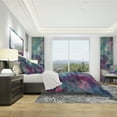 thumbnail image 3 of Designart 'Abstract Colorful Triangles' Modern Bedding Set - Duvet Cover & Shams, 3 of 4