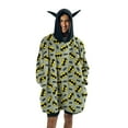 thumbnail image 3 of Batman Logo All-Over Print Gray Hooded Sweater-OSFA, 3 of 4