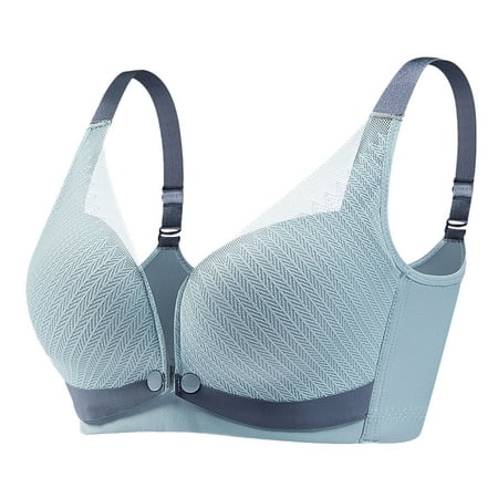 

Pgeraug bras for women Hands Free Pumping Bra Maternity Adjustable Bra underwear women Blue M