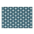 thumbnail image 1 of Blue and White Cutting Board, Mosaic Design Checkered Rhombuses Grid Gingham Plaid Pattern, Decorative Tempered Glass Cutting and Serving Board, Small Size, Slate Blue White, by Ambesonne, 1 of 1