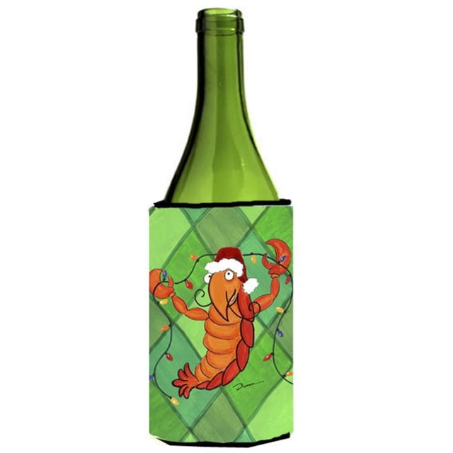 Crawfish Christmas Lights Wine bottle sleeve Hugger