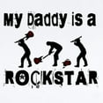 thumbnail image 2 of CafePress - My Daddy Is A Rock Star Infant Bodysuit - Baby Light Bodysuit, Size Newborn - 24 Months, 2 of 4