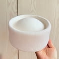 thumbnail image 2 of Jiibva Pillbox Hat Top Hat Millinery Fascinator Base Hat for Women Casual Wear Western Fedoras Hostesses Wear, 2 of 7