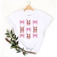 thumbnail image 5 of Mujeres Pantalones Cortos de Manga Corta Impresa Floral Cuello Redondo Superior / Camisa Poliéster, Blusa Casual de Moda para el Uso Diario Del Hogar, 5 of 5