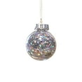 thumbnail image 4 of Hwkond Christmas Ball Ornaments 12.36in/4pc New Christmas Balls Transparent PET Silk Grass Decoration Christmas Tree Ornament Pendant Props 4PCS,Silver, 4 of 6