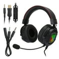 thumbnail image 2 of Headphone,K3 Black Red ABS RGB Headset Gaming Headphones High-Precision Functionality, 2 of 14