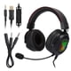 thumbnail image 2 of K3 Negro Rojo ABS Auriculares para juegos RGB Auriculares para PS4/Xbox one x/Xbox one/PC/Laptop/PSP/Tablet PC/IOS/AndroidNegro Rojo (luz RGB), 2 of 8