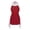 Red, variant on Women's Solid Color Swim Cover Up Dress with Beach Mesh Skirt Sarong Swimsuit Cover Ups for Women L