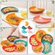 thumbnail image 3 of 5Pcs Plastic Food Tray Creative Fruit Plate Snack Dessert Tray Pastry Plate Mix, 3 of 4