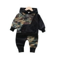 thumbnail image 2 of Esaierr 2PCS Infant Toddler Baby Boys Sweatshirt Outfit Long Sleeve Hoodie Sweatsuit Camouflage Sweat Pants Set Fall Tracksuit for 6M-4Y, 2 of 8