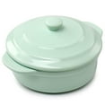 thumbnail image 2 of Martha Stewart Stoneware Round Mini Casserole with Lid in Mint, 2 of 4