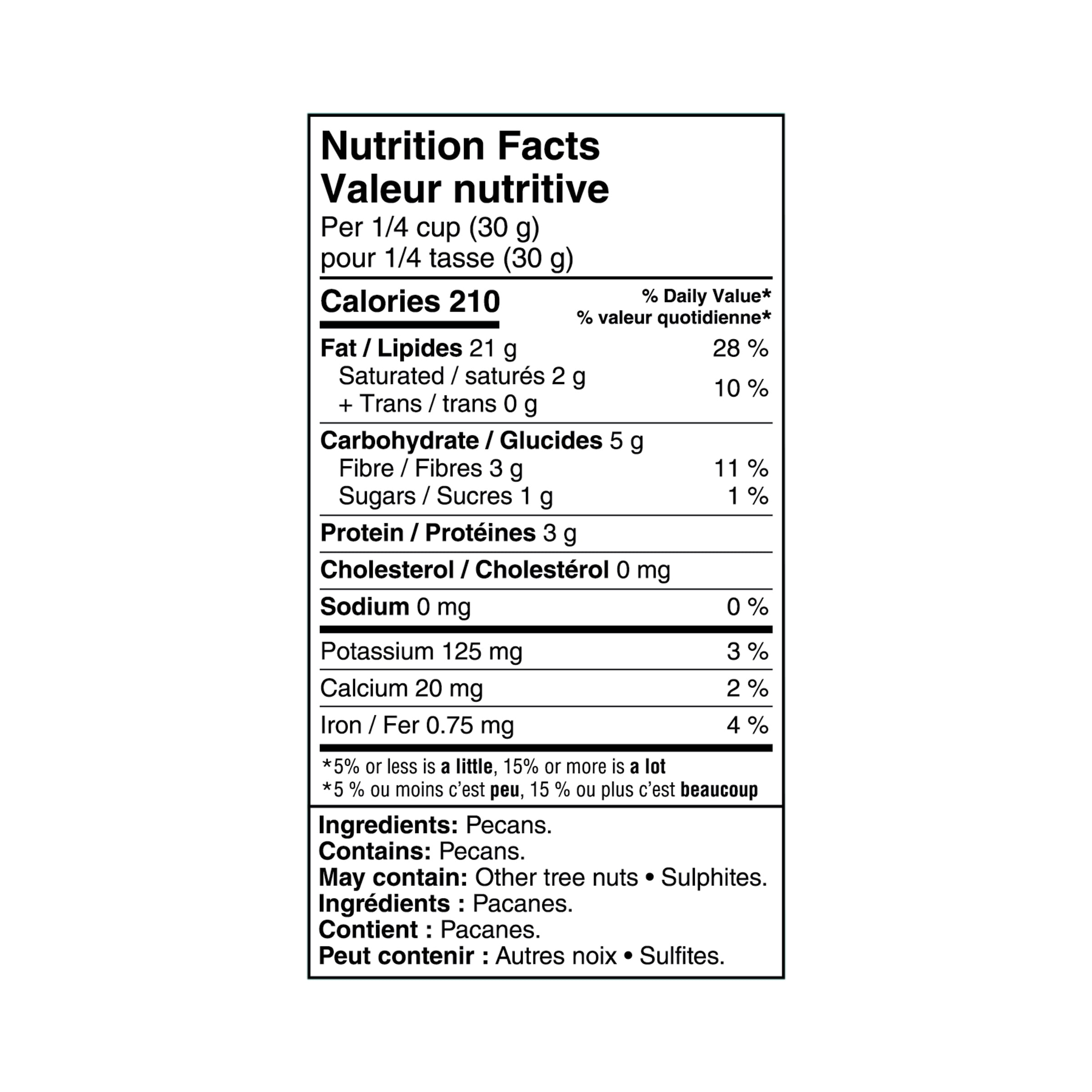 Great Value Pecan Pieces, 100 g