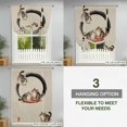 thumbnail image 3 of Tie Up Curtains for Windows Lucky Cat Valance Adjustable Balloon Curtain Cute Japanese Style Linen Tie Up Shades for Kitchen Living Room Bedroom Privacy Curtain Drape 34x45 Inch, 3 of 9