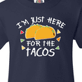 thumbnail image 4 of Inktastic Im Just Here For The Tacos Cinco De Mayo Youth T-Shirt, 4 of 5