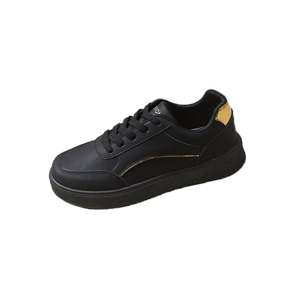Women Sneakers Faux Leather Casual Shoes Comfortable Soft Walking Shoes for Dress and Everyday Wear Fashion Thick Sole Work Business Parties Tennis Sneaker
