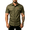 Military Green, variant on Men's 100% Cotton Short Sleeve Button Down Shirt, Casual Outdoor Work Shirt with Chest Pockets, Regular Fit for Daily Wear and Adventure