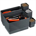 thumbnail image 1 of 48Pcs Tool Box Organizer Hardware Tool Tray Garage Organization Set Tool Tray Dividers Chest Drawer Work Storage Box,6 sets (12 large, 18 medium, and 18 small),Dark Gray, 1 of 6