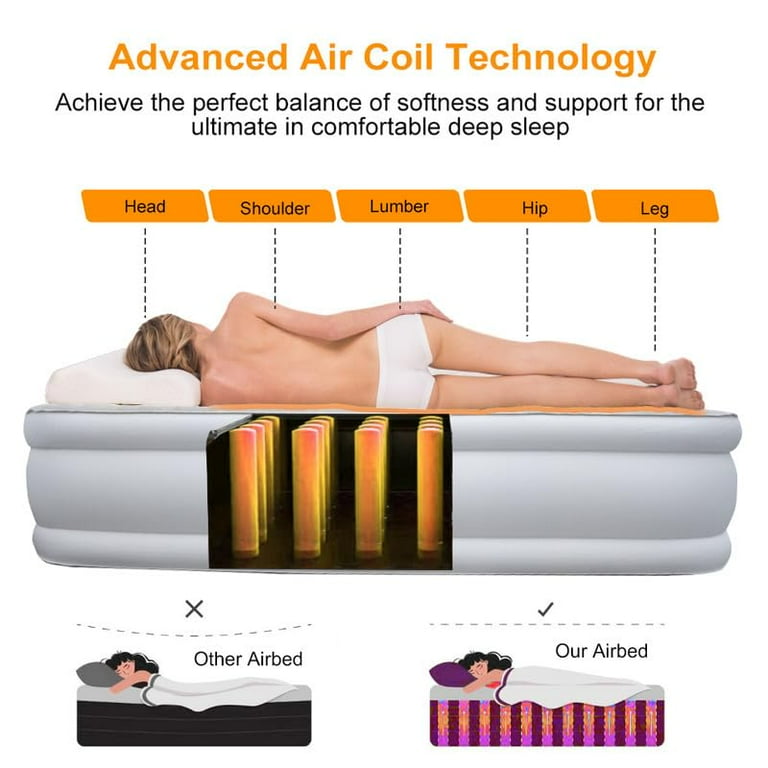 Blow up bed with legs deals
