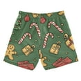 thumbnail image 7 of FORMRS Boys Swim Trunks Quick Dry Mesh Liner Boardshorts Sizes XS-XL, Yellow Christmas Gingerbread, 7 of 7