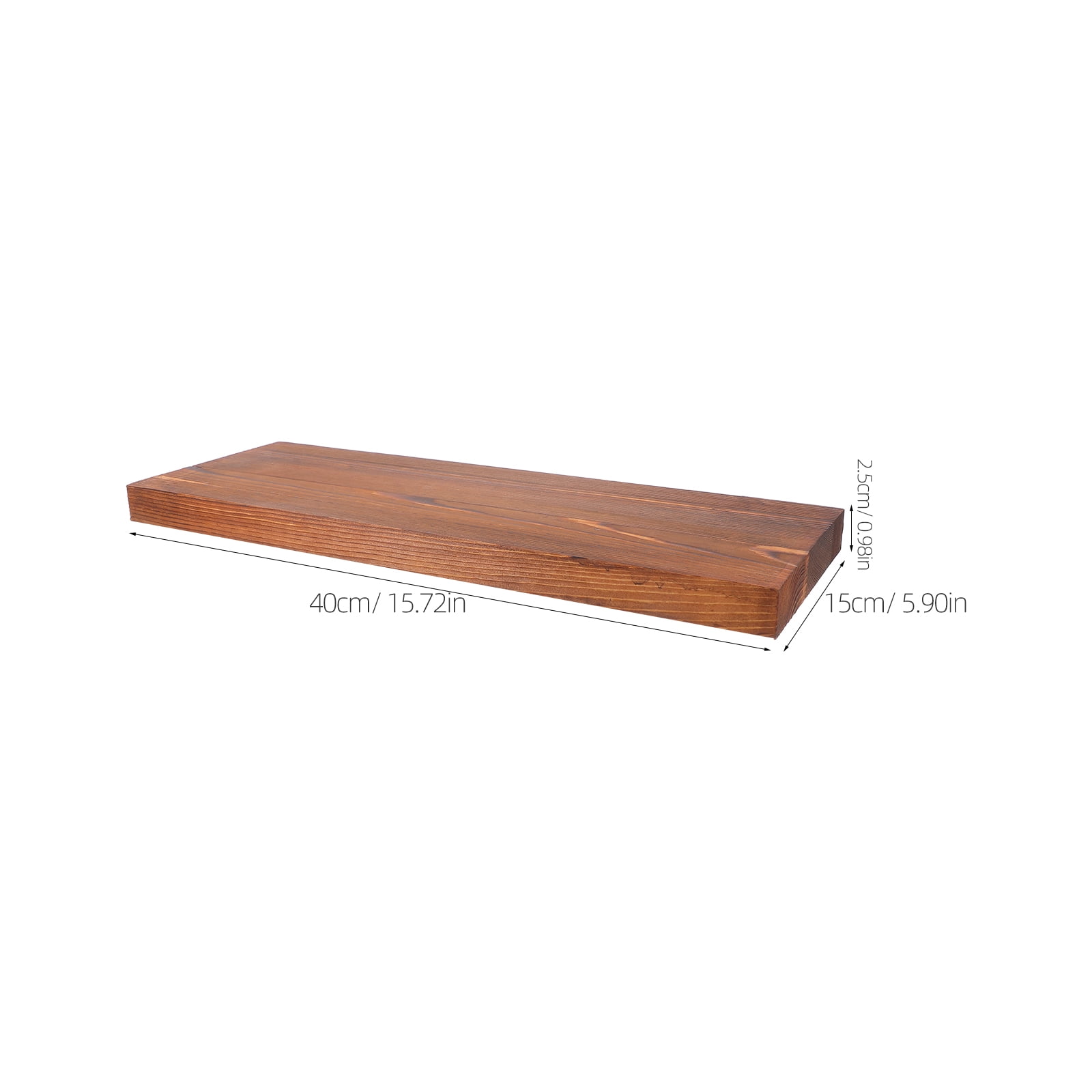SKISUNO Floating Storage Shelves Modern Wood Organizer for Home Use in Brown 1Pcs