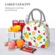 thumbnail image 5 of Easygdp Strawberry and Lemon Bolsa de Almuerzo Insulada Grande, Forro de Aluminio, Diseño Espacioso, a Prueba de Fugas, Ideal para Trabajo, Picnics, Viajes y Actividades al Aire Libre, 5 of 6