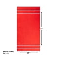 thumbnail image 2 of Mainstays Patriotic Cotton Blend Cabana Beach Towel, 36 x 72 in, Red, 2 of 7