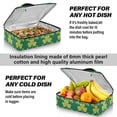 thumbnail image 5 of Iauyy Casserole Carrier for Hot Food Insulated Casserole Travel Carry Bag with Lid Food Warmer Bag for Party/Picnic,Four-leaf Clover Pattern, 5 of 7