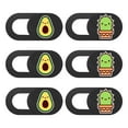 thumbnail image 1 of 6PCS Camera Cover Slide Blocker Replacement Cartoon Pattern Webcam Cover Slider, 1 of 8