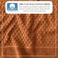 thumbnail image 3 of Great Bay Home Quick Dry Diamond Waffle 4 Piece Bath Towel Set, Copper, 3 of 7
