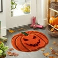 thumbnail image 4 of AYktou Hallowmas Bathroom Rugs, Ghost Pumpkin Shaped Soft Floor Mats Cute warm-colored Carpets Thanksgiving Area Rugs Holiday Harvests Party Gift Doormat for Living Bedroom Kitchen Decoration, 4 of 6